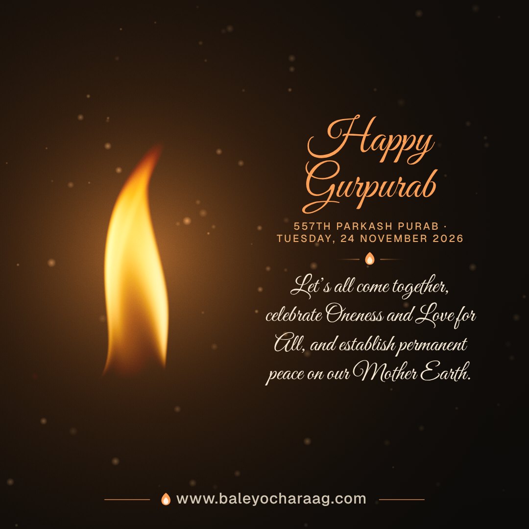 Happy Gurpurab: one flame in the dark (moving)